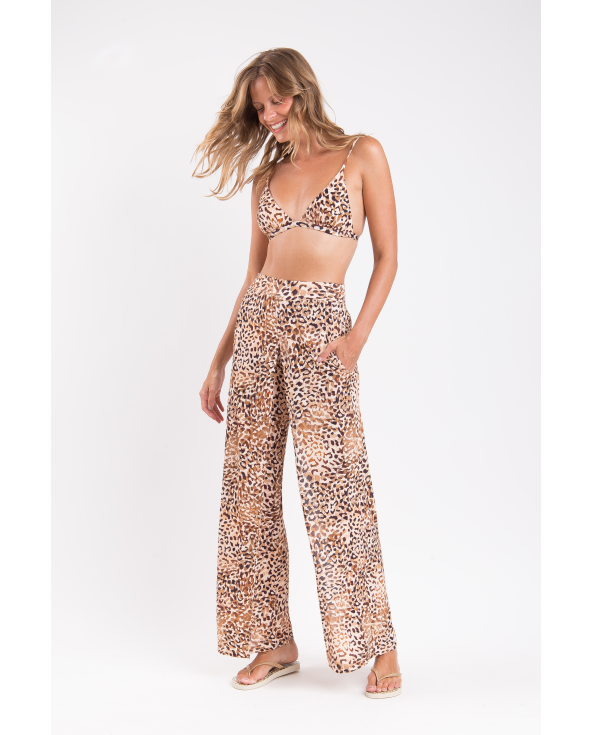 Leopard Wide Pants