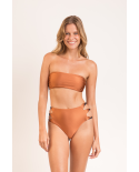 Bottom Nocciola High-Waist-Spin