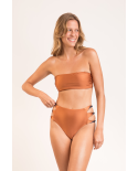 Bottom Nocciola High-Waist-Spin