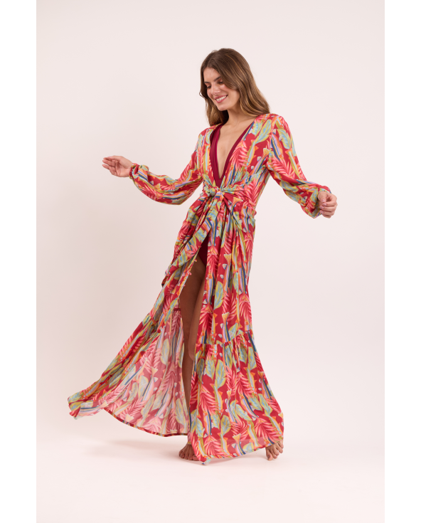 Sea-Bloom Long Dress Verona