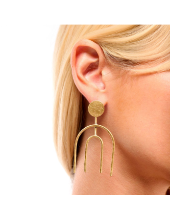 Earrings Kaldera Gold Hipenema 2