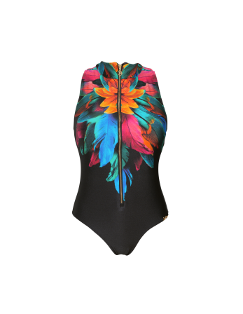 Gola Ziper Localizado Brinco Preto