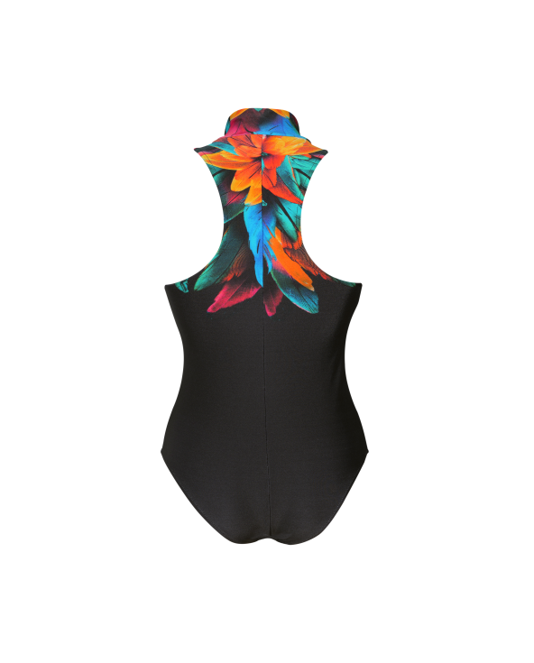 Gola Ziper Localizado Brinco Preto