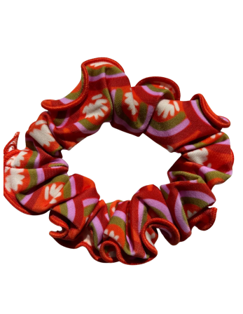 Floral-Scales Scrunchie