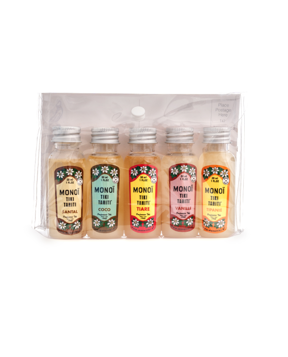Set Of 5 Monoi Scents Including Tiare - Coffret...