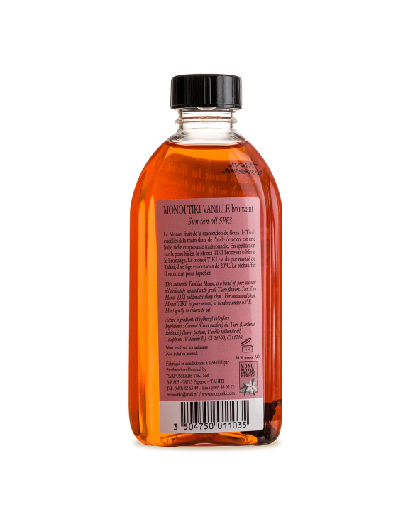 Vanilla Scented Monoï, Sun Protection Spf3 -...