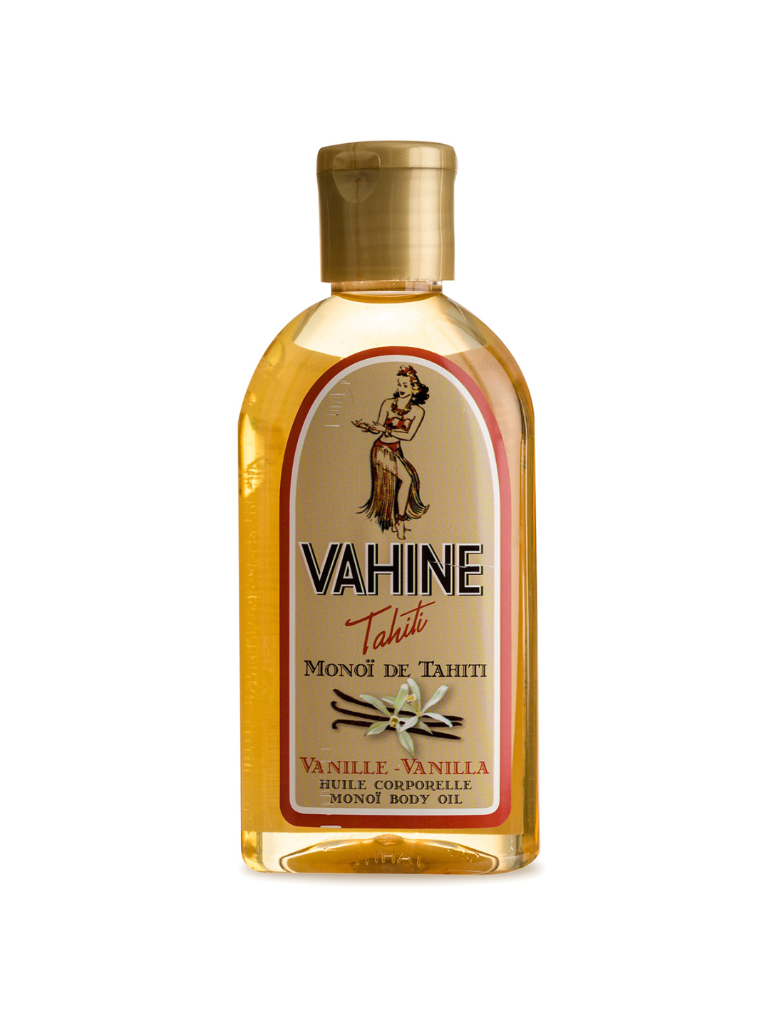 バニラの香りがする保湿ボディオイル Vahine Monoi Vanille 125Ml