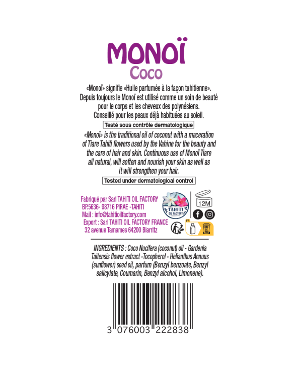 Monoi Coco Traditionnel