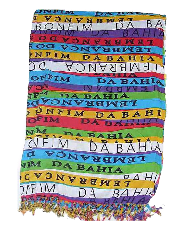 Paréo Coloré Imprimé Rubans Porte-Bonheur -...