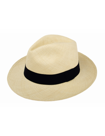 Elegante Sombrero Panameño De Color Crudo Y Con Una Cinta... 2