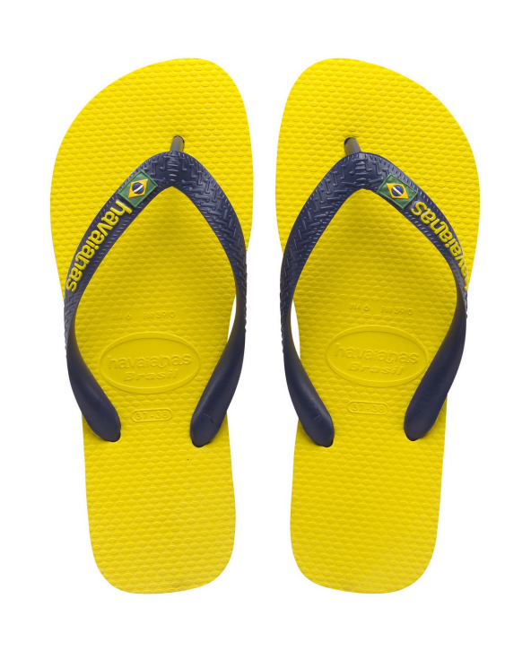 Bright Citrus Colored Flip Flops From Brazil -...