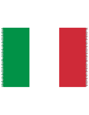 Paréo Frangé Drapeau National Italien - Canga Italian Flag