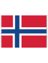 Pareo With The Norvegian National Flag - Canga Norvegian National Flag