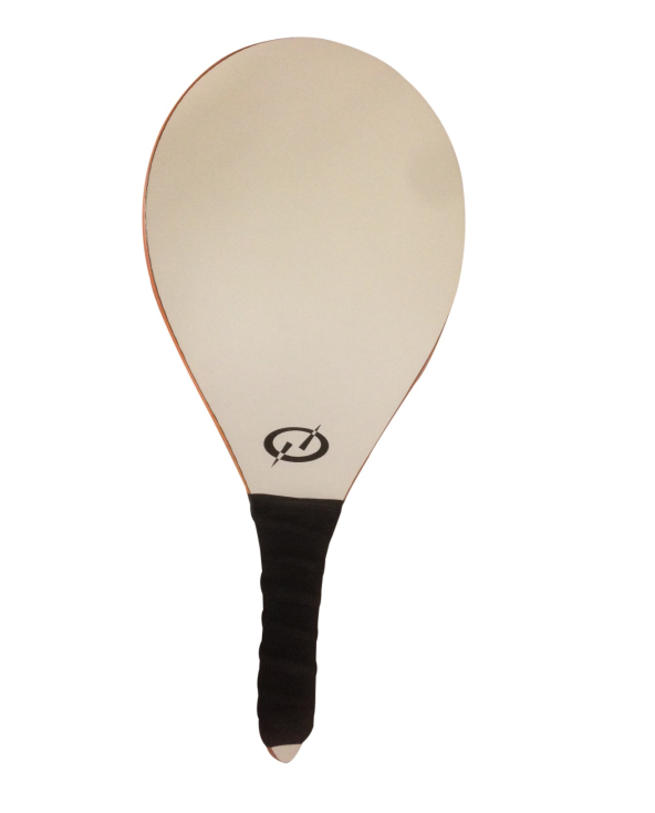 Pala De Playa Blanca Y Negra Con Logotipo -...