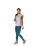 Pale Grey Fitness Sleeveless T-Shirt - Top Chrome