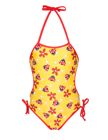 Bañador De Una Pieza Para Bebé Amarillo Con Mariquitas -...