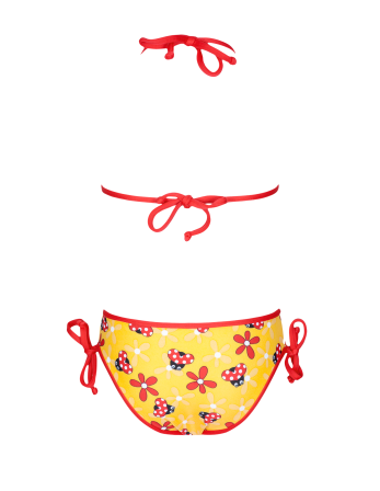 Costumino Da Bambina, Giallo Con Coccinelle - Joaninha 2