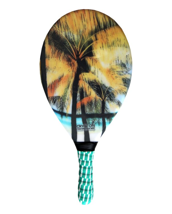 Palm Tree Print Frescobol Paddle - Raquete...