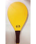 Raqueta De Playa Amarilla Y Negra - Raquete Basica Amarelo