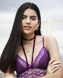 Naszyjnik Typu Choker W Kolorze Bordowym - Chocker Smile Roxo