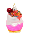 Ice Cream Cornet Christmas Decoration To Hang Up - Festive Ornament Ice Cream