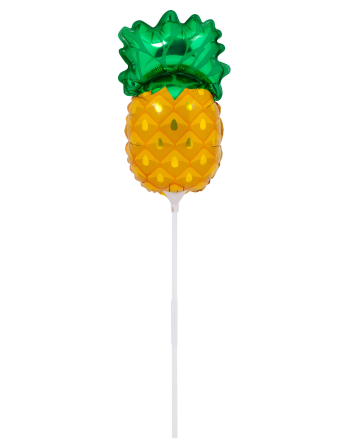 Ballon En Aluminium Forme Ananas Avec Tige - Balloon...