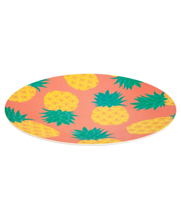 Pineapple Pattern Serving Platter In Bamboo...