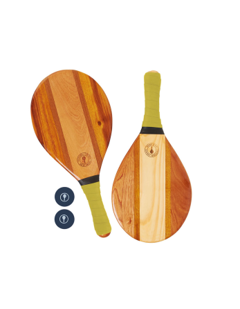 Frescobolbats Van Hout Met Gele Handvaten - Trancoso... 2