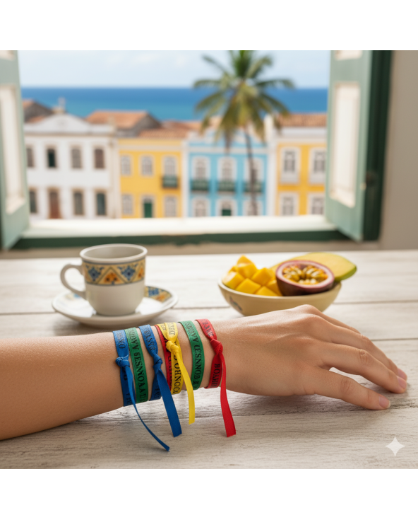 Green Brazilian Roll Of Ribbon  - Roller Bonfim...