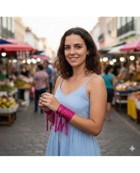 Рулон Бразильской Ленты Цвета Фуксии - Roller...