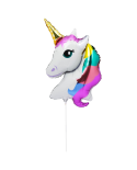 Ballon Licorne En Aluminium Avec Tige - Balloon Unicorn