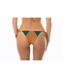 Green/Copper Colour Dual Fabric Brazilian Bottom - Calcinha Copper Green