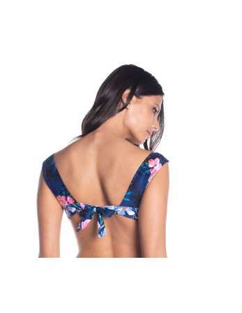 Bbs X Saha - Floral Bra Bikini Top With Large Stripes -... 2