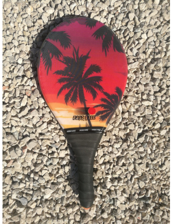 Frescobol Racket Sunset / Palm Trees - Raquete Praia Bonita 2