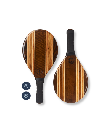 Set Houten Rackets - Zwart - Leblon Beach Bat Black