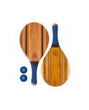 Set Of Wooden Beach Bats - Blue - Leblon Beach Bat Blue