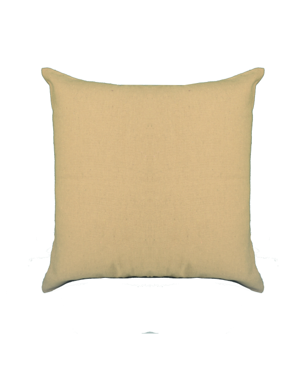 Recycled Cotton Beige Zipped Cushion Cover -...