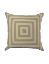 Beige Geometric Beige Cotton Cushion Cover - Geometric Casal Bege
