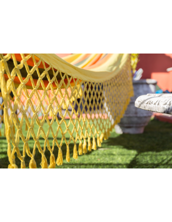 Kolorowy Hamak Z Recyklingowanej Bawełny Z Makrame 3,8M X... 2