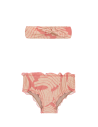 Baby Swim Panties And Headband In Rose Print - Banana Rose Baby