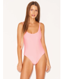Neon Pink Reversible One-Piece Swimsuit - Ariel Neon