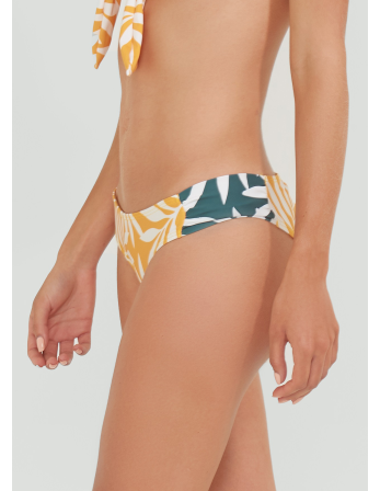 Yellow Brazilian Bikini Bottom With Green Sides - Bottom... 2