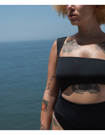 Original Black Asymmetric One-Piece Swimsuit - Maio Ui... 2