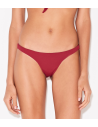 Dark Red Scrunch Bikini Bottom - Bottom Nó Vermelho