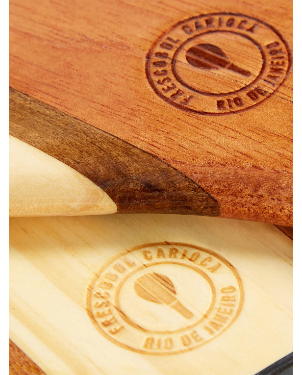 Wood / Neoprene Frescobol Bats - Red -...