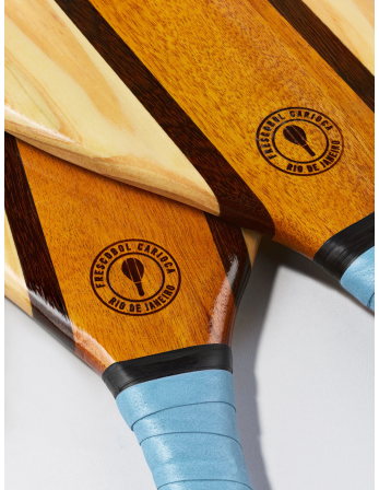 Frescobol-Racket Hout/Hemelsblauw Neopreen -... 2