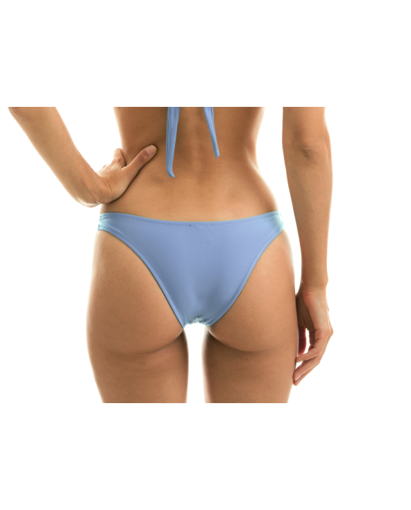 Denim Blue Fixed Bikini Bottom - Bottom Garoa...