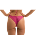 Adjustable Fuchsia Pink Cheeky Bikini Bottom - Bottom Cloque Lichia Cheeky