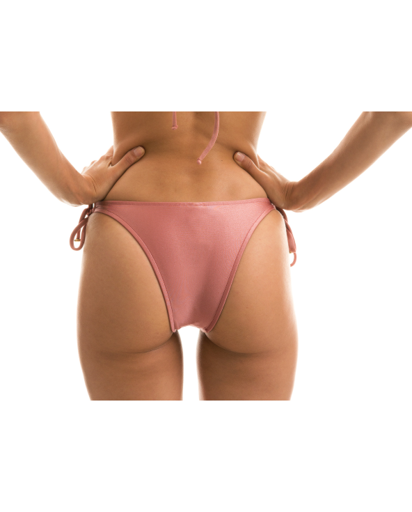 Accessorized Iridescent Pink Brazilian Bikini...