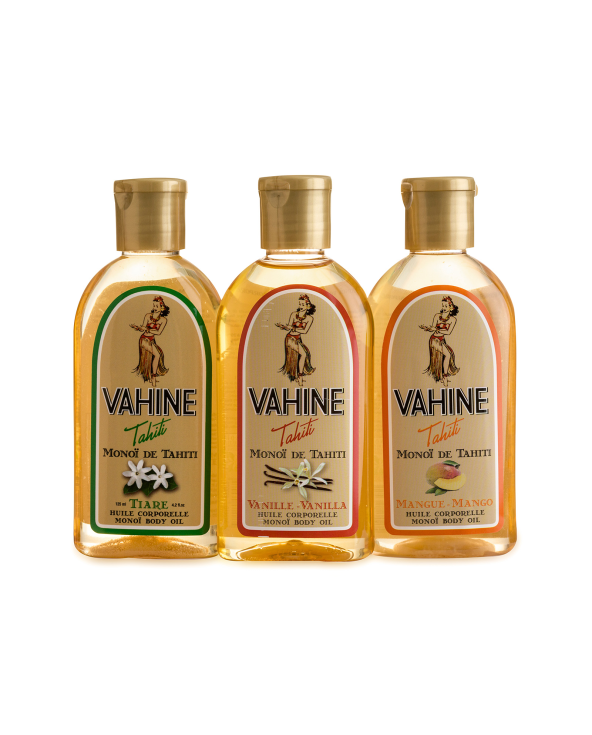 Trio De Monois Perfumados Tiaré, Manga,...